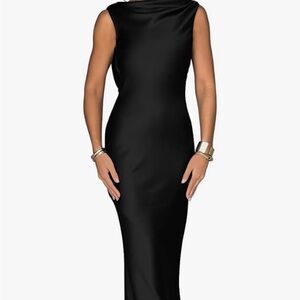 Elegant Black Sleeveless Dress